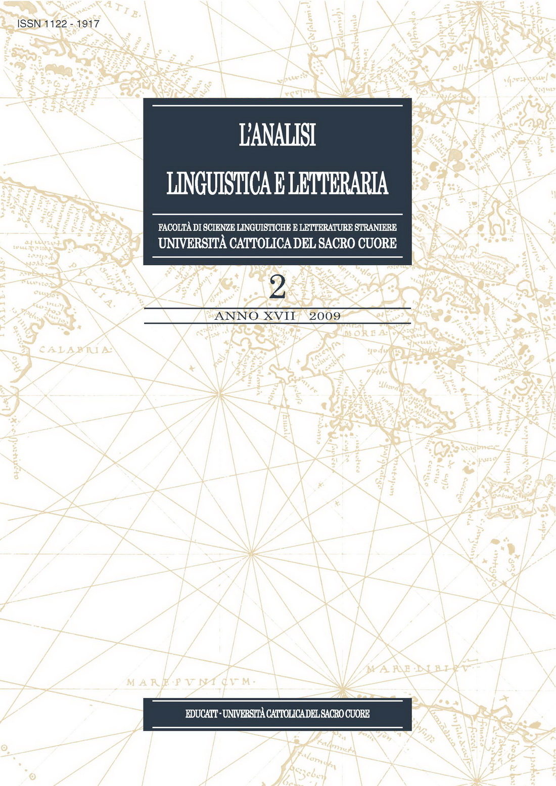 L'Analisi Linguistica e Letteraria 2009-2