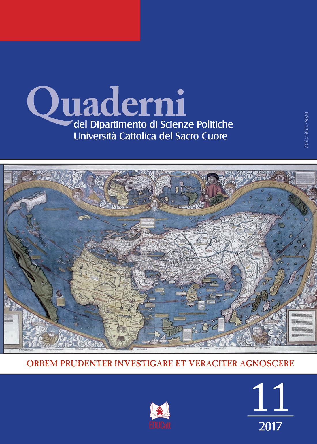Quaderni del Dipartimento di Scienze Politiche 11/2017 Atti del IX Convegno di studio sull’Alleanza Atlantica La lotta al terrorismo transnazionale:un ruolo per la NATO?