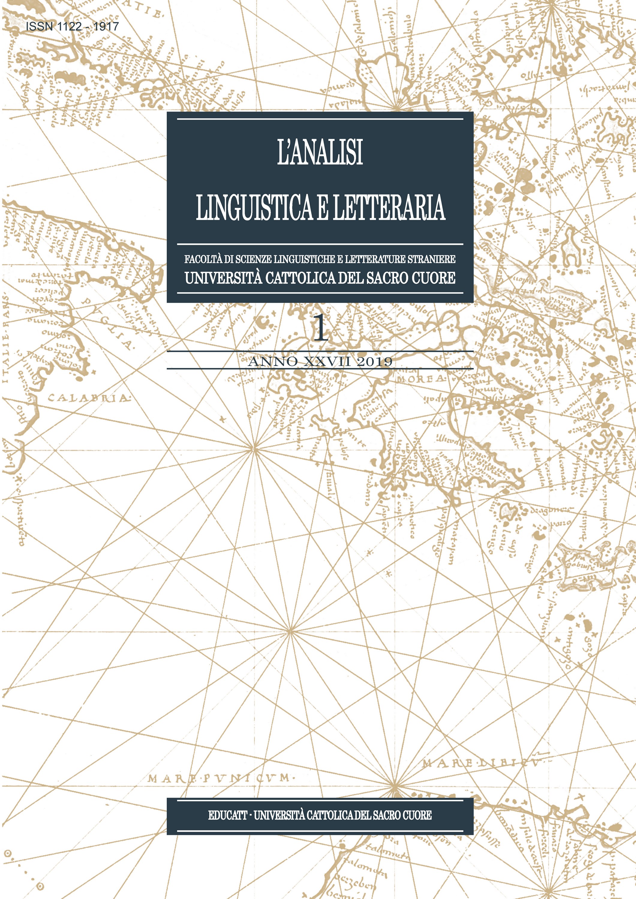L’Analisi Linguistica e Letteraria 2019-1